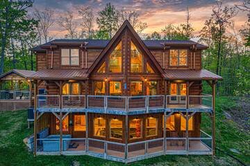 Tennessee Smoky Mountains 5BR rental cabin called The Appalachian. at The Appalachian in Gatlinburg TN