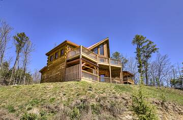 Exterior of your cabin in the Smokies.