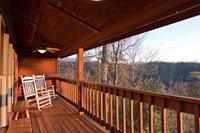 Who doesn't just love to sit on a deck in rockers and relax after a day in the mountains