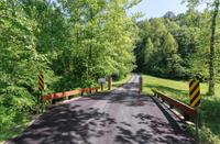 Crossing Creek at entrance to property