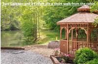 Gazeebo beside lake is just a short walk and shared by all 14 cabins Gazeebo beside lake is just a short walk and shared by all 14 cabins